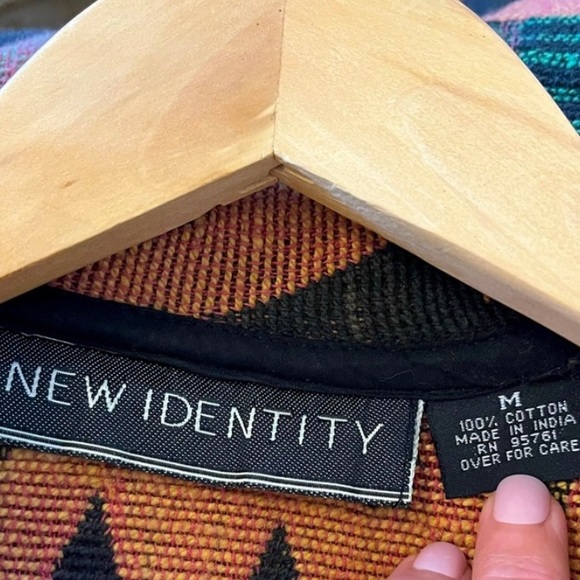 Vintage | New Identity Aztec Print Blazer (Size M) - Picture 5 of 5